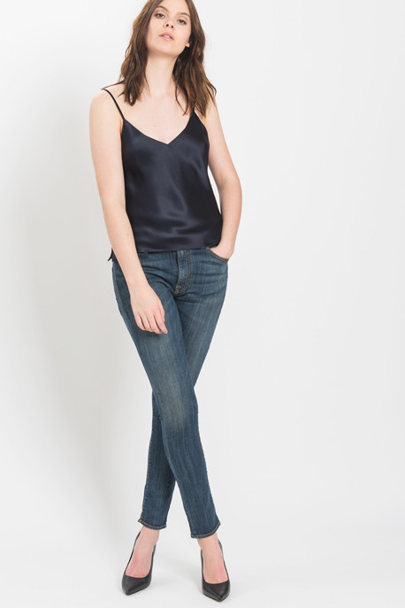 Harvey Faircloth - Silk Camisole in Navy Harvey Faircloth - Silk Camisole in Navy