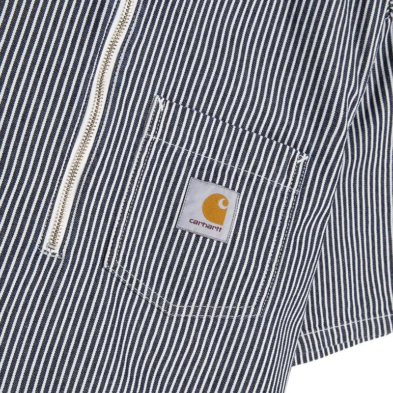 トップス carhartt wip s/s dash shirt Carhartt WIP S/S Dash Shirt | Navy Stripe | I027987-981