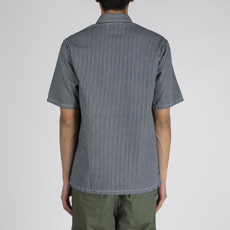 トップス carhartt wip s/s dash shirt Carhartt WIP S/S Dash Shirt | Navy Stripe | I027987-981