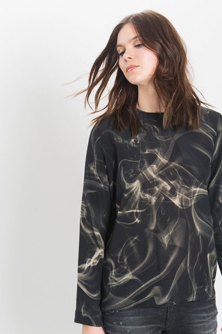Roseanna - Silk Printed Dip Top Roseanna - Silk Printed Dip Top