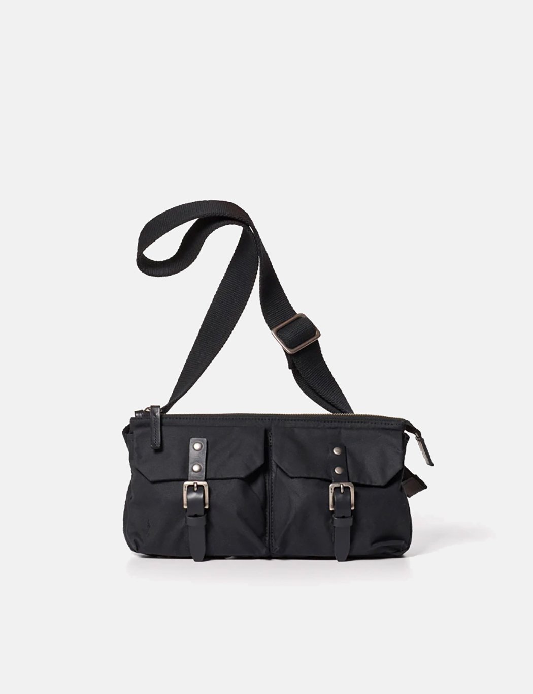 Ally Capellino Adam Waxed Cotton Belt Bag (Hip Bag) - Black