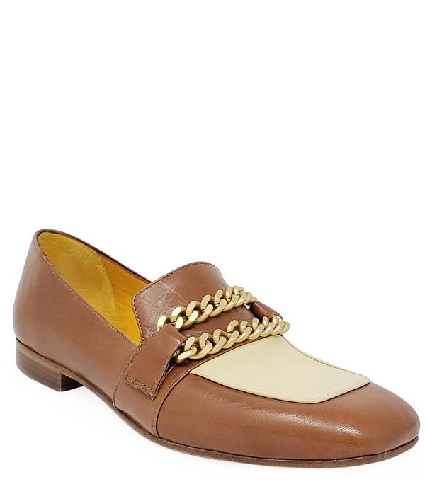 Madison Maison MARA BINI FLAT Gioia LOAFER - TAN/CREAM Madison Maison MARA BINI FLAT Gioia LOAFER - TAN/CREAM