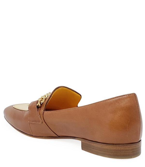 Madison Maison MARA BINI FLAT Gioia LOAFER - TAN/CREAM Madison Maison MARA BINI FLAT Gioia LOAFER - TAN/CREAM