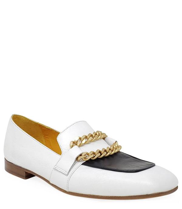 Madison Maisonby MARA BINI FLAT Gioia LOAFER - White/Black Madison Maisonby MARA BINI FLAT Gioia LOAFER - White/Black