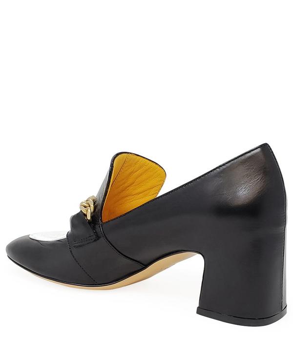 Madison Maison by MARA BINI HEEL LOAFER - BLACK/WHITE Madison Maison by MARA BINI HEEL LOAFER - BLACK/WHITE