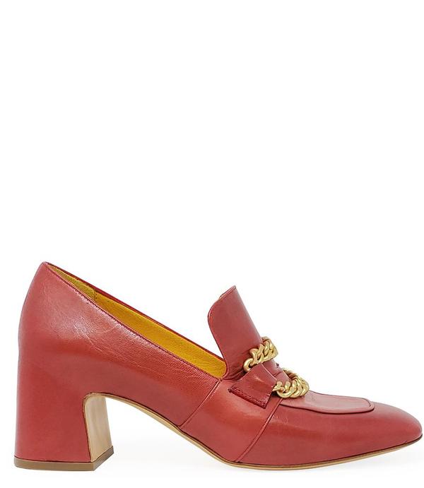 Madison Maison by MARA BINI HEEL LOAFER - RED/PINK Madison Maison by MARA BINI HEEL LOAFER - RED/PINK