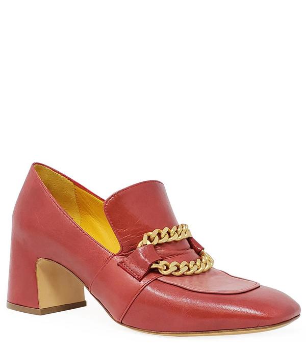 Madison Maison by MARA BINI HEEL LOAFER - RED/PINK Madison Maison by MARA BINI HEEL LOAFER - RED/PINK