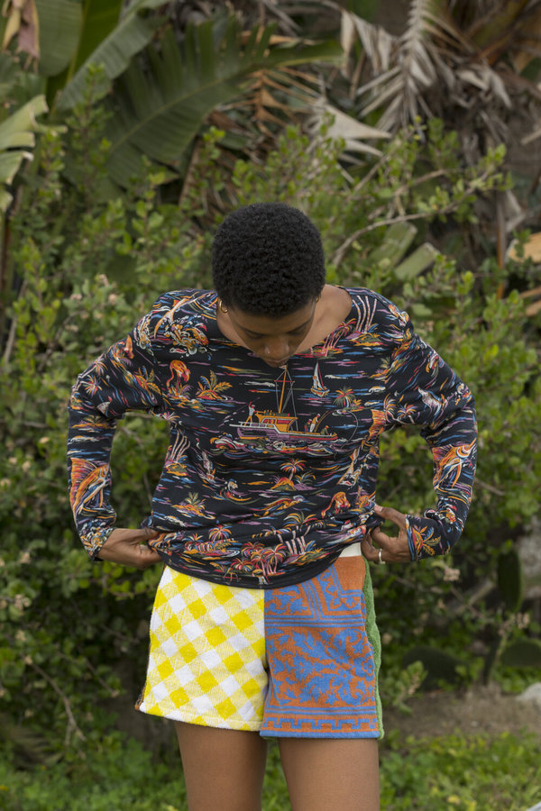 CARLEEN Boatneck Long Sleeve - Night Paradise CARLEEN Boatneck Long Sleeve - Night Paradise