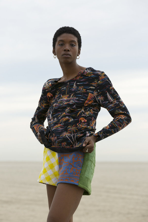CARLEEN Boatneck Long Sleeve - Night Paradise CARLEEN Boatneck Long Sleeve - Night Paradise