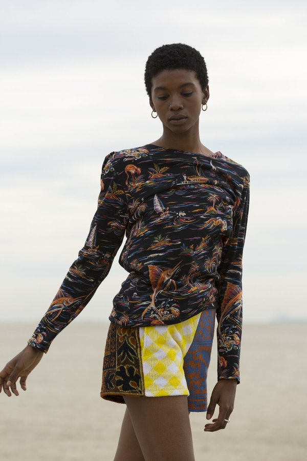 CARLEEN Boatneck Long Sleeve - Night Paradise CARLEEN Boatneck Long Sleeve - Night Paradise