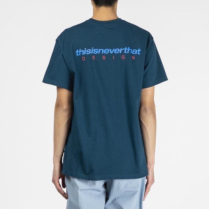 【THISISNEVERTHAT】T-Logo Tee Washed Blue thisisneverthat T-Logo Tee | Steel Blue