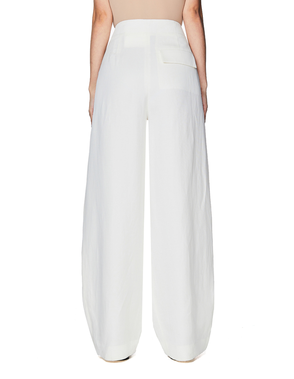 The Row Silk \u0026 Linen Brona Trousers 