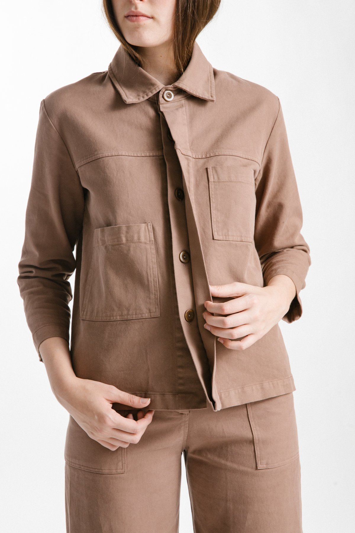 FIRST RITE TWILL WORK JACKET - COCOA - Image 4 of 4