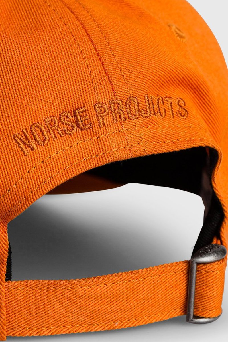 Norse Projects Twill Sports Cap - Cadmium Orange
