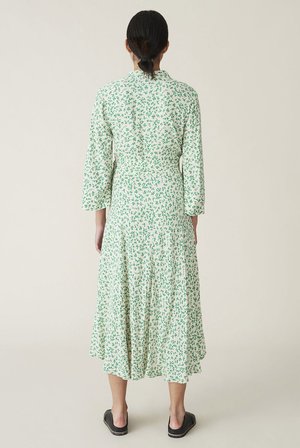 green and black gingham dress Retro Black Gingham Fit and Flared Dress In Cotton main image 0