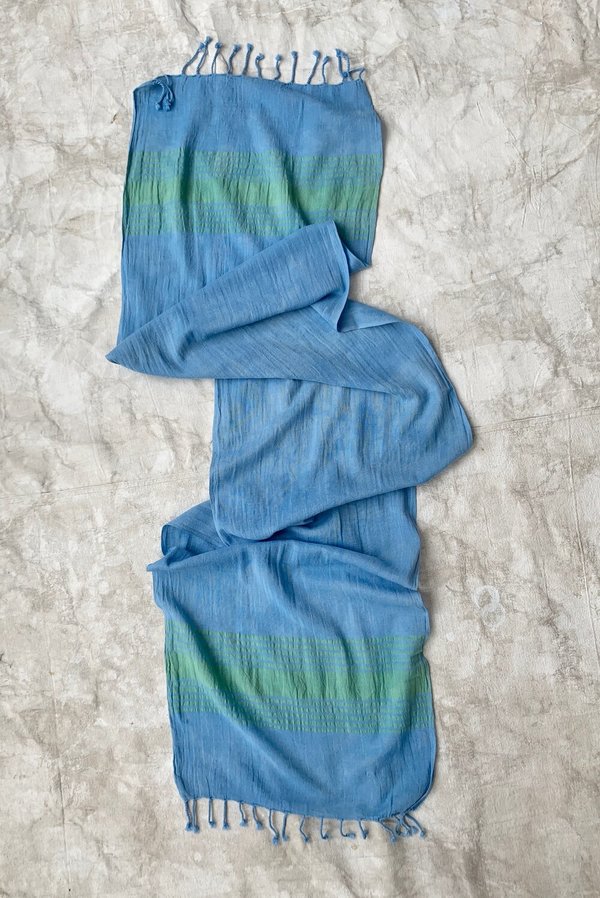 Cuttalossa & Co. Linen Runner - Cornflower Blue Cuttalossa & Co. Linen Runner - Cornflower Blue