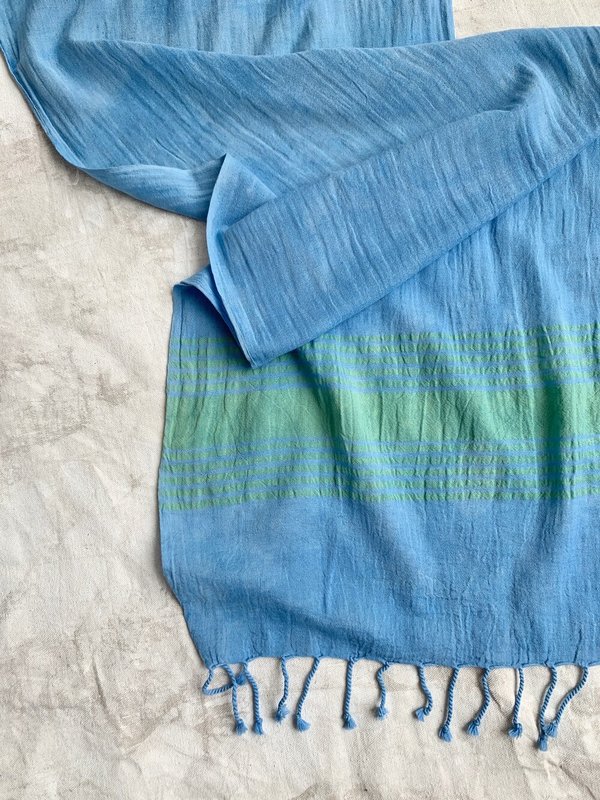 Cuttalossa & Co. Linen Runner - Cornflower Blue Cuttalossa & Co. Linen Runner - Cornflower Blue