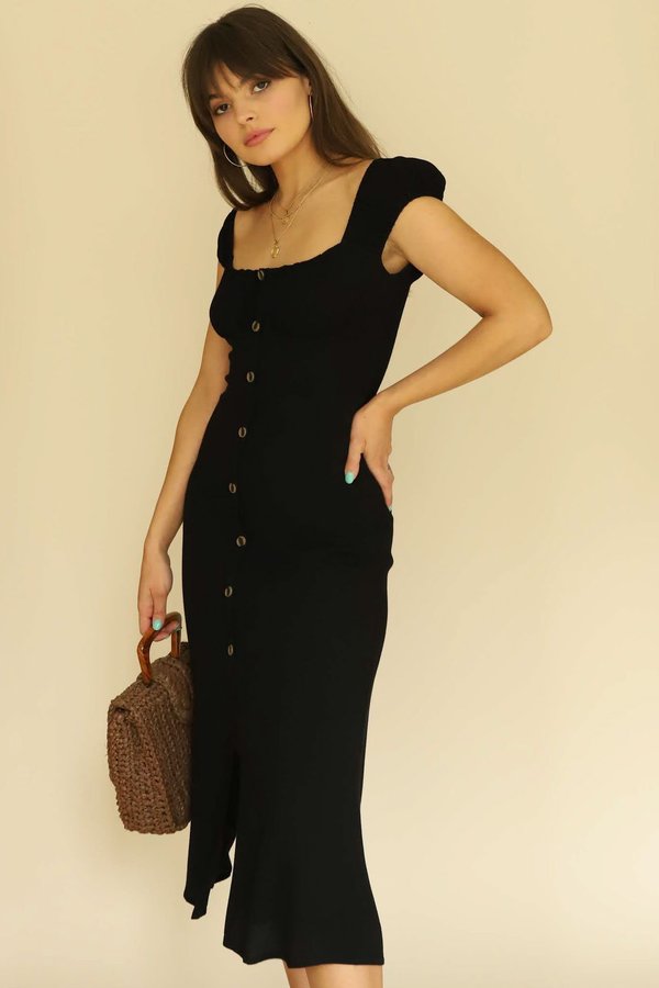 ASTR the Label Black Bonjour Dress ASTR the Label Black Bonjour Dress