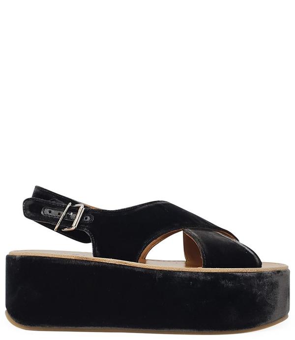 Madison Maison by Flamingos Open toe Wedge Sandal - black Madison Maison by Flamingos Open toe Wedge Sandal - black