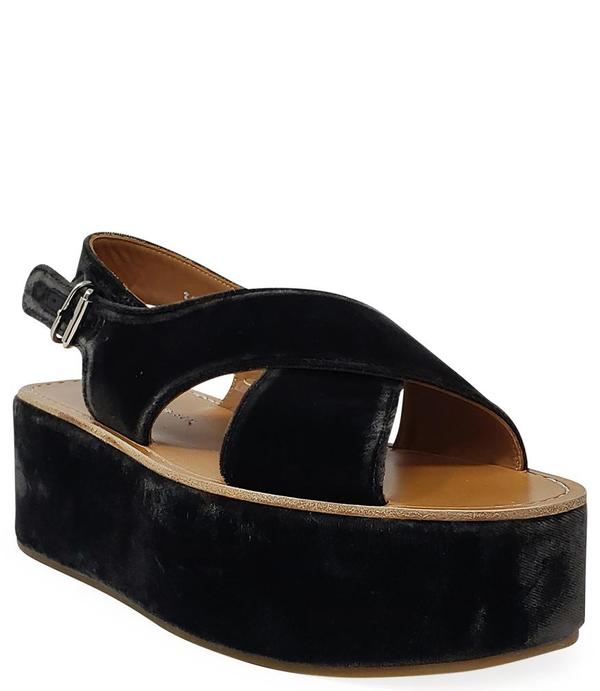 Madison Maison by Flamingos Open toe Wedge Sandal - black Madison Maison by Flamingos Open toe Wedge Sandal - black