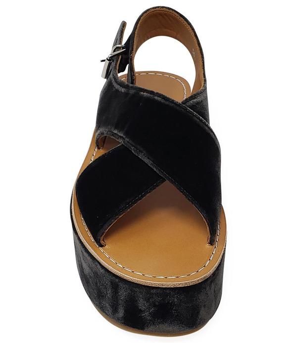 Madison Maison by Flamingos Open toe Wedge Sandal - black Madison Maison by Flamingos Open toe Wedge Sandal - black