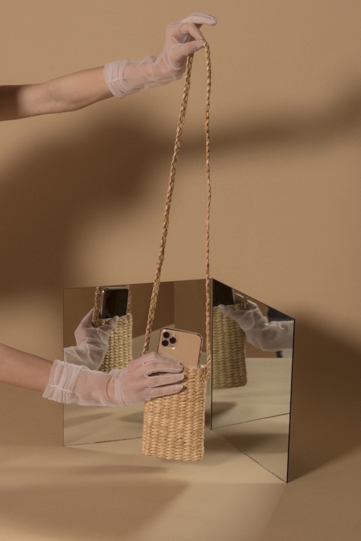 Folk Fortune Raffia Iphone Carrier - Image 1 of 4