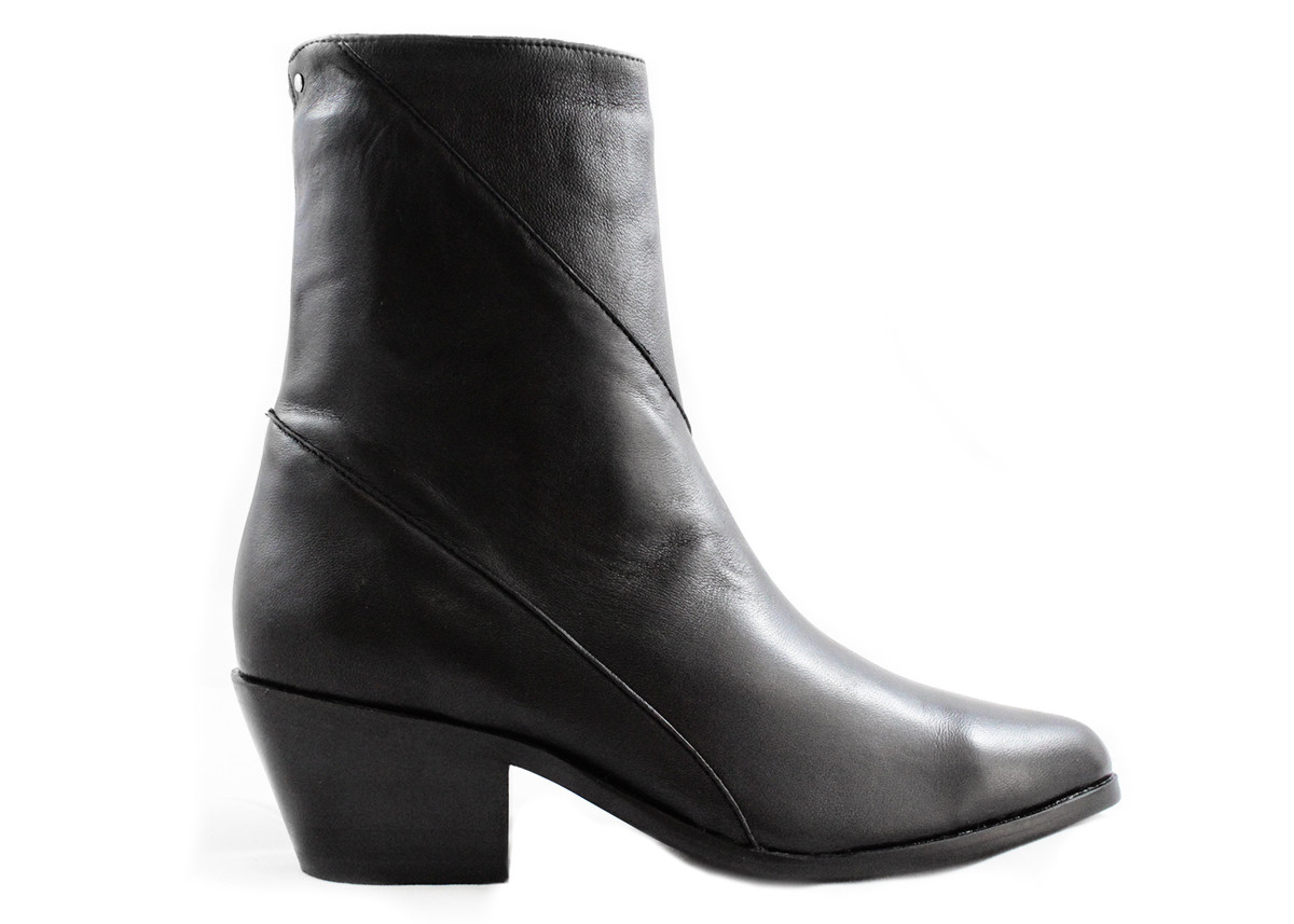 Cartel Footwear AW16 High Shaft Boot Helvecia Black Leather Garmentory