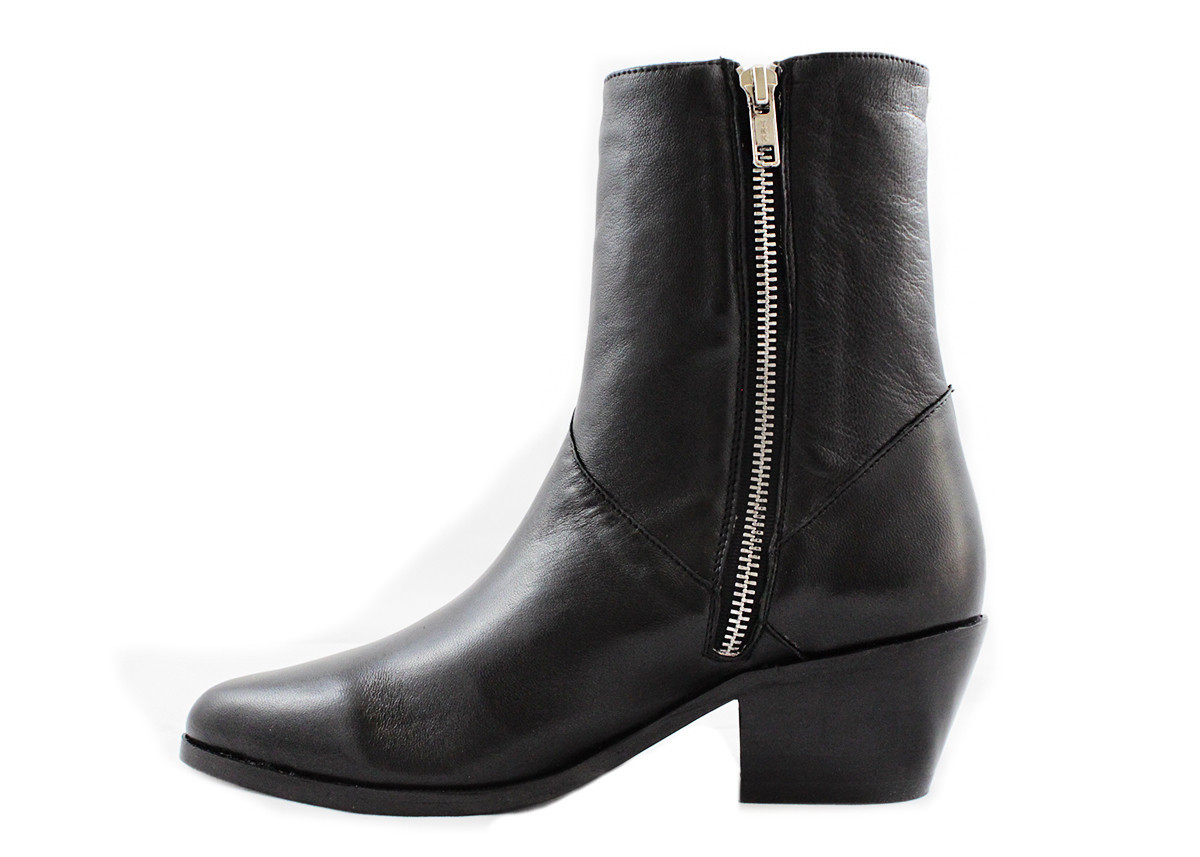 Cartel Footwear AW16 High Shaft Boot Helvecia Black Leather Garmentory