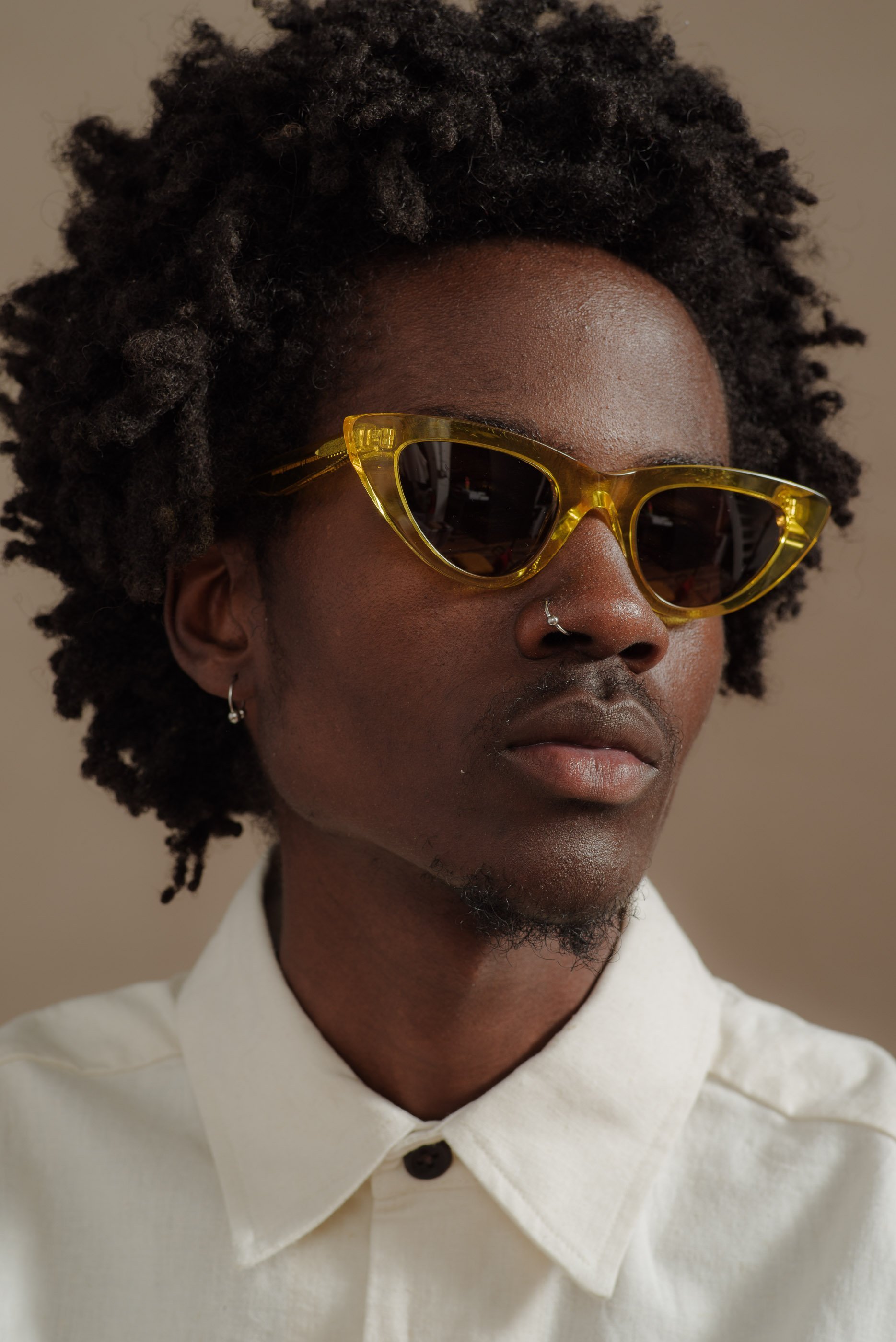 Monokel Eyewear Moon sunglasses ムーンサングラス MOON-IN-CLEAR-YELLOW-