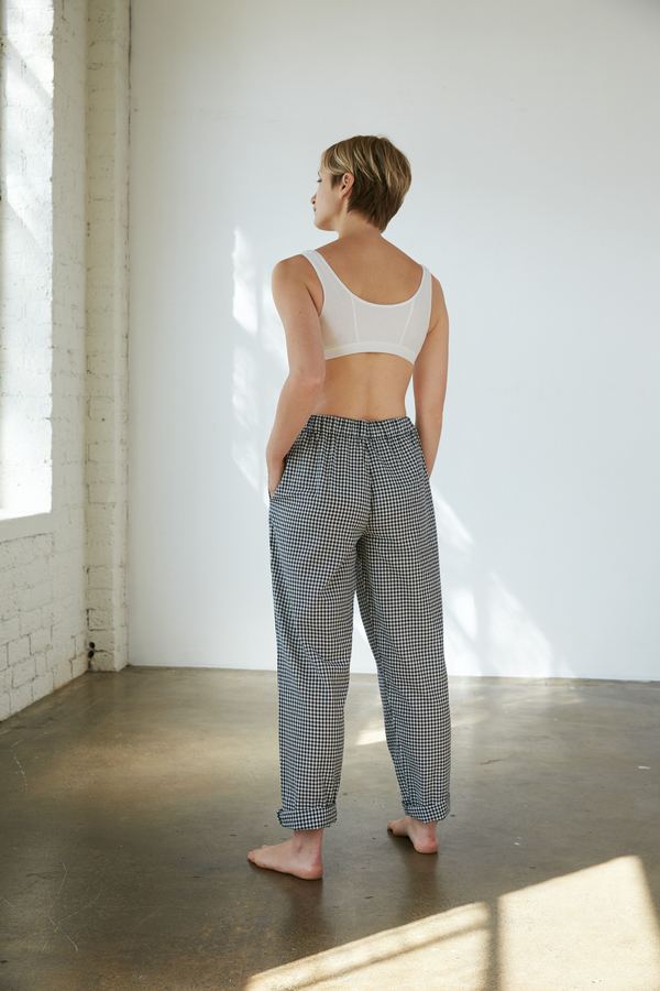 General Sleep Everyone Trouser, Navy Gingham General Sleep Everyone Trouser, Navy Gingham