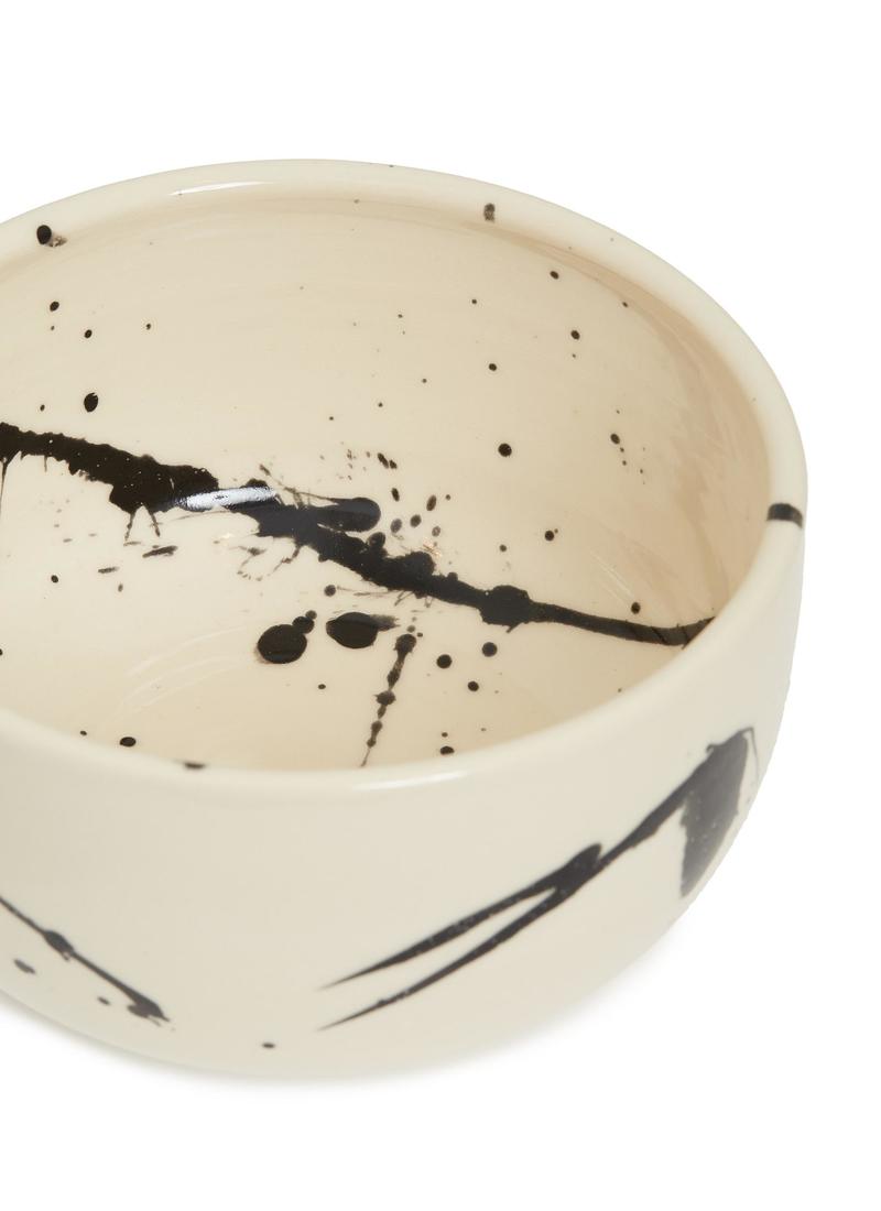 Earl Home Cereal Bowl Set - Black Splatter