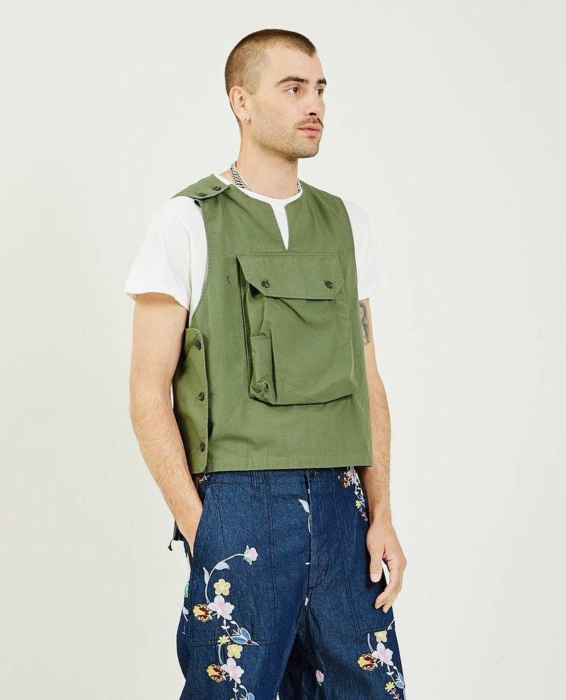 ENGINEERED GARMENTS　Cover Vest Engineered Garments Cover Vest - Olive | Garmentory