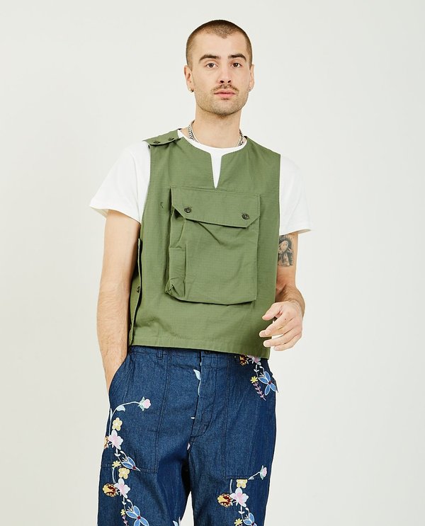 ENGINEERED GARMENTS【Cover Vest】 Engineered Garments Cover Vest - Army | Garmentory