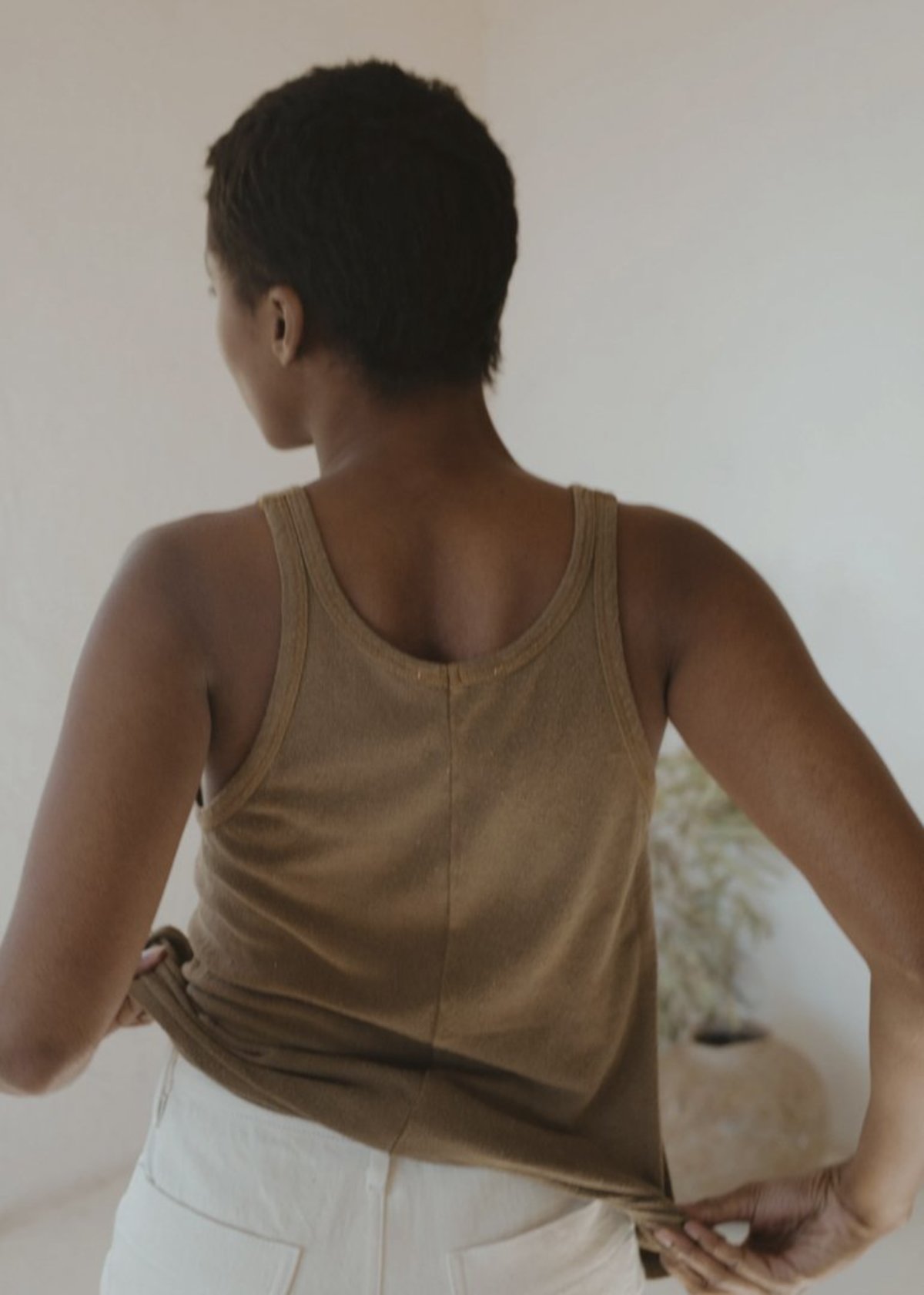 Ozma Boy Tank - Coffee - Image 2 of 3