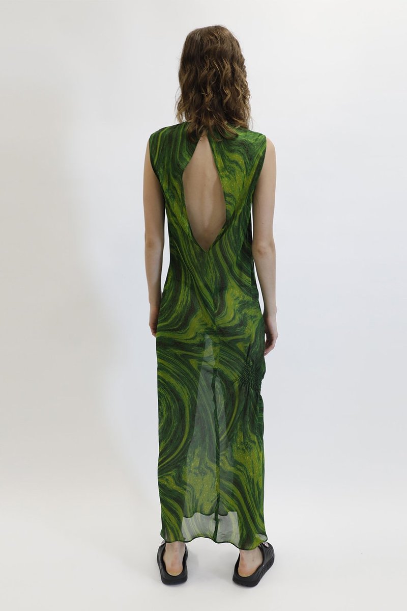 Collina Strada Swirl Lawn Dress - Green | Garmentory Collina Strada Swirl Lawn Dress - Green | Garmentory