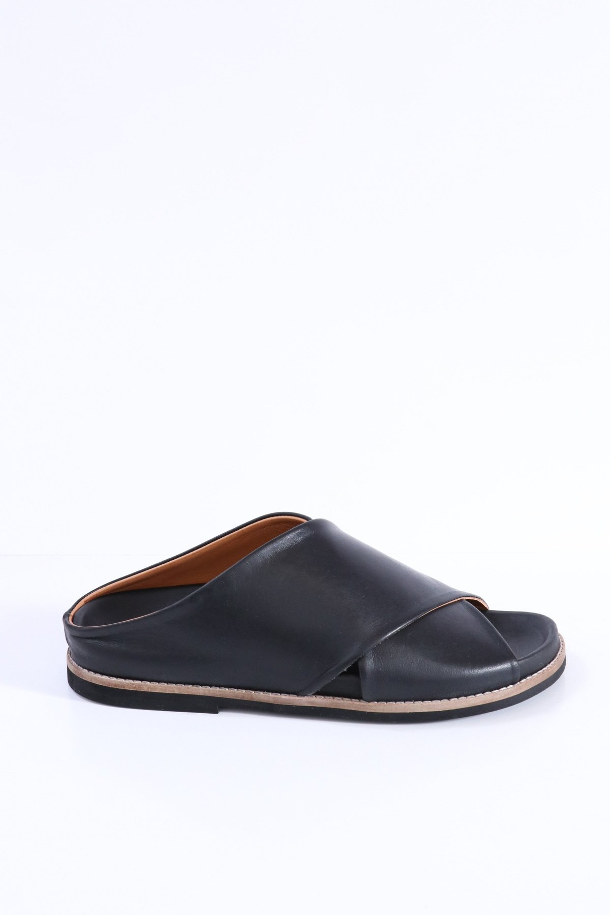 Ganni Flat Sandals - Black | Garmentory display picture 1