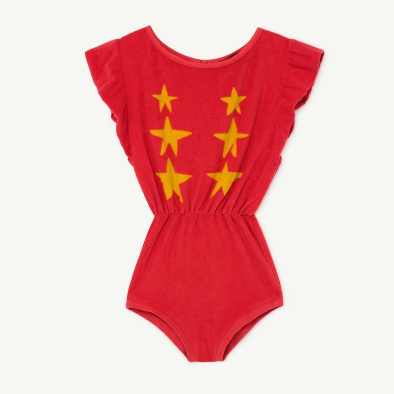 Kids The Animals Observatory Koala Jumpsuit - Red Stars | Garmentory