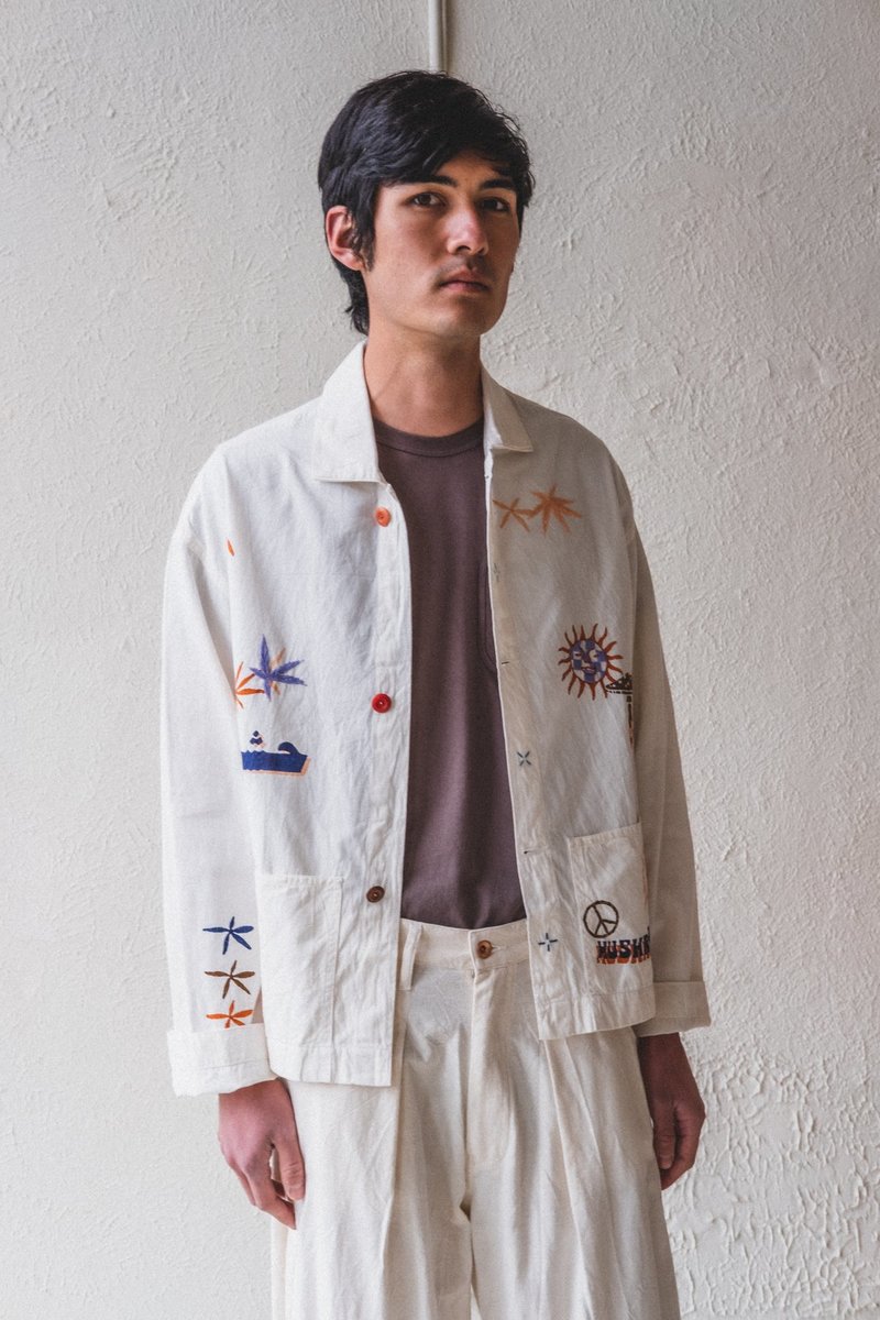 Story Mfg Short On Time Jacket シャツ ジャケット Story mfg. Purple Short On Time Jacket Story Mfg.