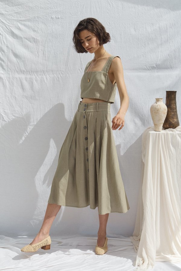 All That Remains Faye Skirt - Forest 