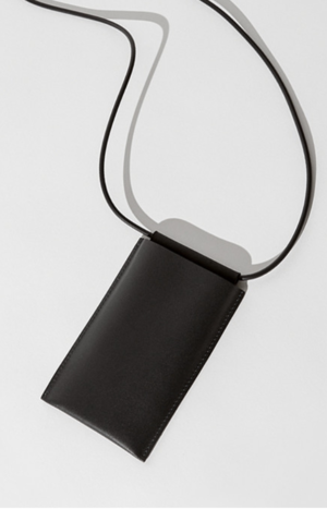 Building Block iPhone Sling - Black Leather Building Block iPhone Sling - Black Leather