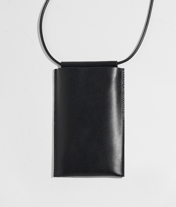 Building Block iPhone Sling - Black Leather Building Block iPhone Sling - Black Leather