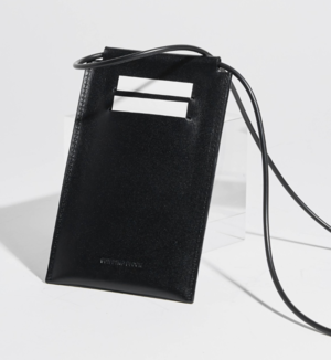 Building Block iPhone Sling - Black Leather Building Block iPhone Sling - Black Leather