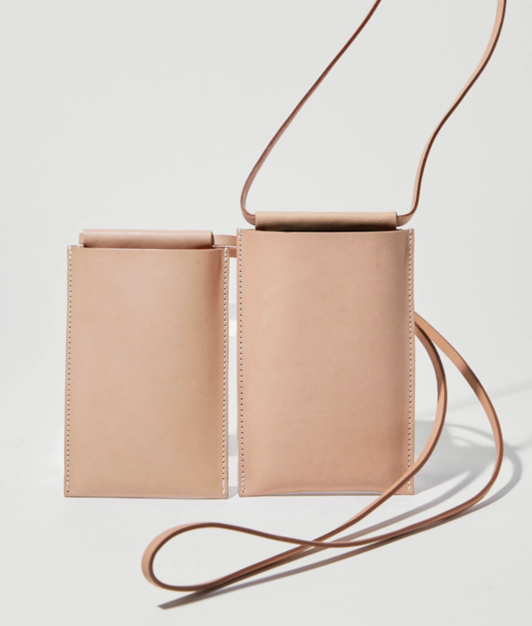 Building Block iPhone sling - Tan Leather Building Block iPhone sling - Tan Leather