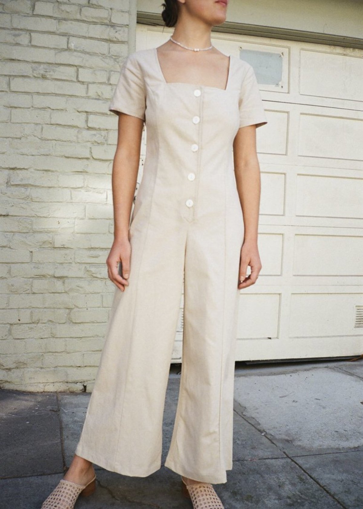 Lisa Says Gah Rita Jumpsuit - Natural - Image 3 of 4