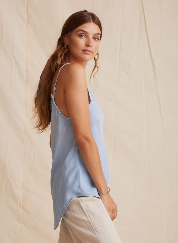 Bella Dahl Sunbleached Frayed Cami - Sunbleached