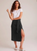 Bella Dahl Tie Up Midi Skirt - black - Thumbnail 1