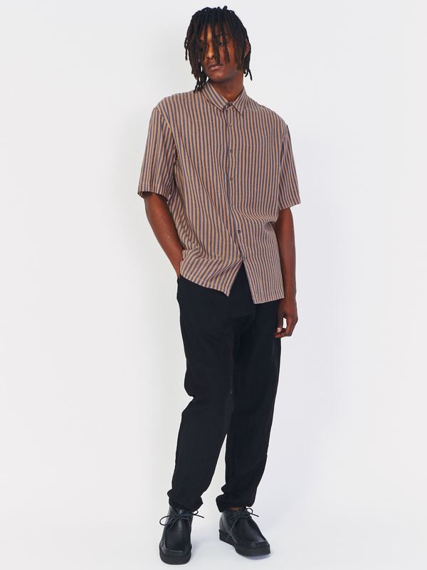 Robert Geller Striped Short Sleeve 