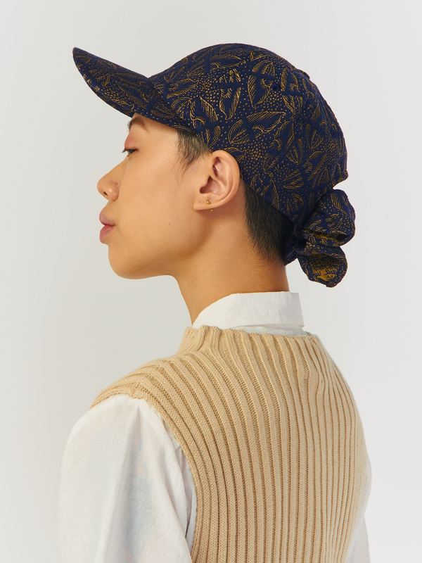 Henrik Vibskov Lobster Claw Bow Cap - Navy | Garmentory