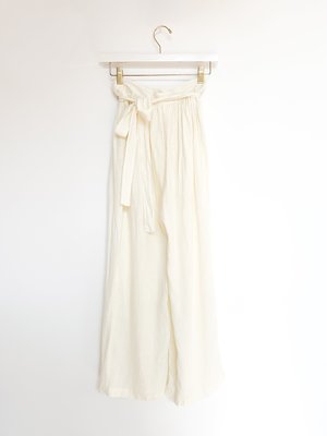 Black Crane Sack Linen Pants Black Crane Sack Linen Pants