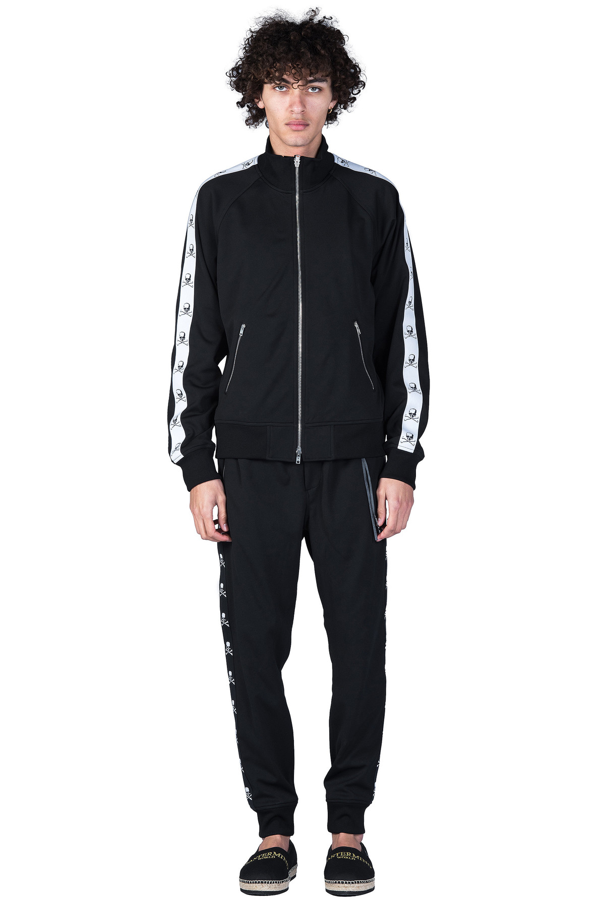 Painted Skull Tape Logo Track Pants